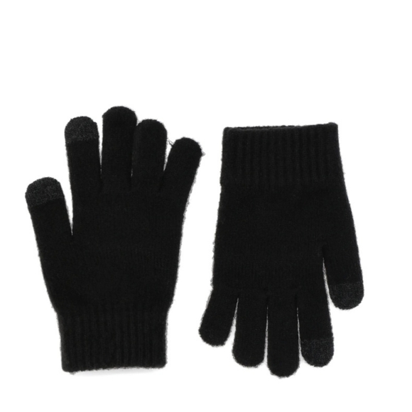 Madden NYC Flower Rhinestone Pom Hat and Touch Screen Gloves New - Picture 4 of 9